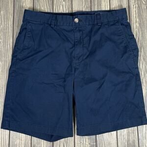Vineyard Vines Breaker Short Men Navy Blue Chino Golf Preppy Sz 34 Casual Beach